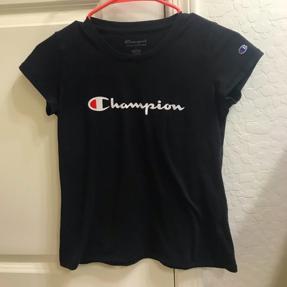 Black champion shirt